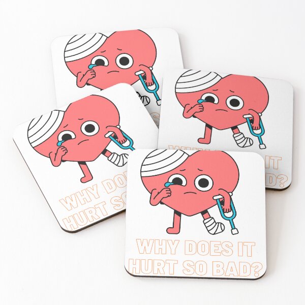 Item preview, Sticker Why Does It Hurt So Bad? designed and sold by wvinic63.