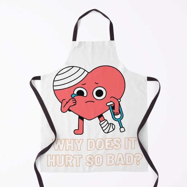 Item preview, Sticker Why Does It Hurt So Bad? designed and sold by wvinic63.