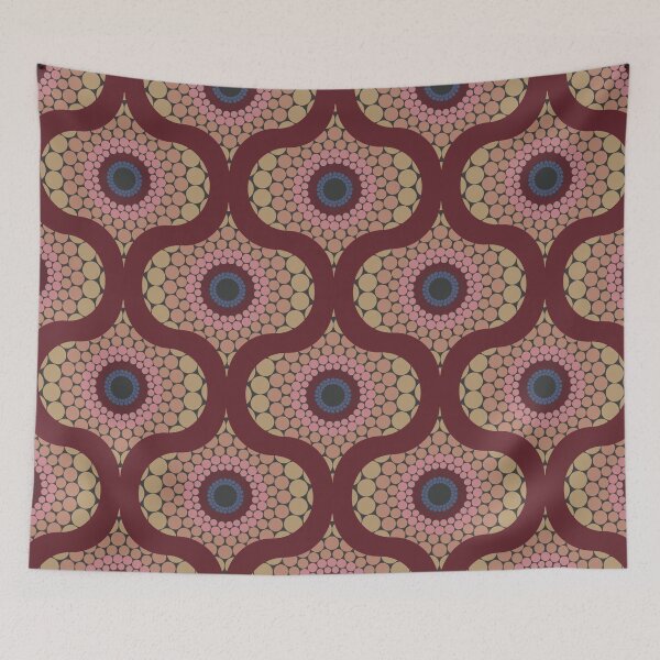 Item preview, Radiant Royal Circle Dot Mandala Ogee Pattern designed and sold by Triplicate Limited.