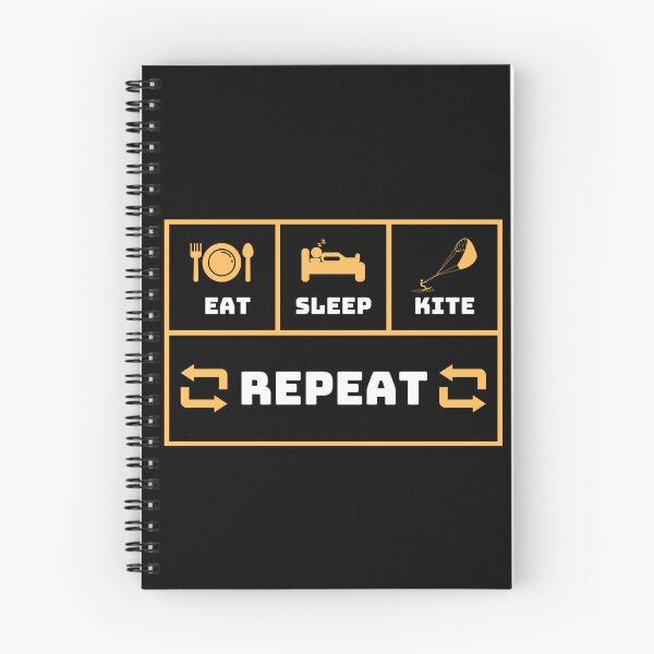 Item preview, Kiteboard, Kitesurf Design - Eat Sleep Kite , Kite Boarding Kiteboarder  designed and sold by Micro-dose.