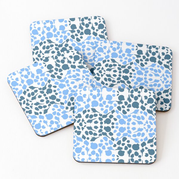 Item preview, Blue tones seashells and fish pattern designed and sold by mariya-ivanova.