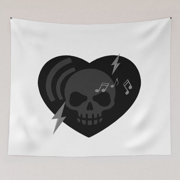 Item preview, Heart Singing skull  designed and sold by Zentee-s.