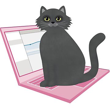 Artwork thumbnail, Russian Blue Cat Home Office by CarlaBaremb