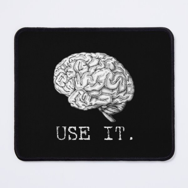 Item preview, Brain Graphic Use It Mindful Thinking Nerdy  designed and sold by The Junto Shop.
