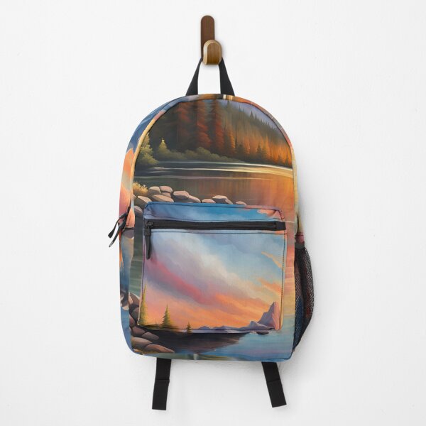 Item preview, Tranquil Majesty - Mountain Sunset Landscape Art Print designed and sold by JM-ESTONIA.