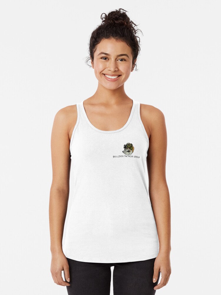 Thumbnail 1 of 3, Racerback Tank Top, Bulldog Tactical Group - 2024 Logo designed and sold by BulldogTactical.