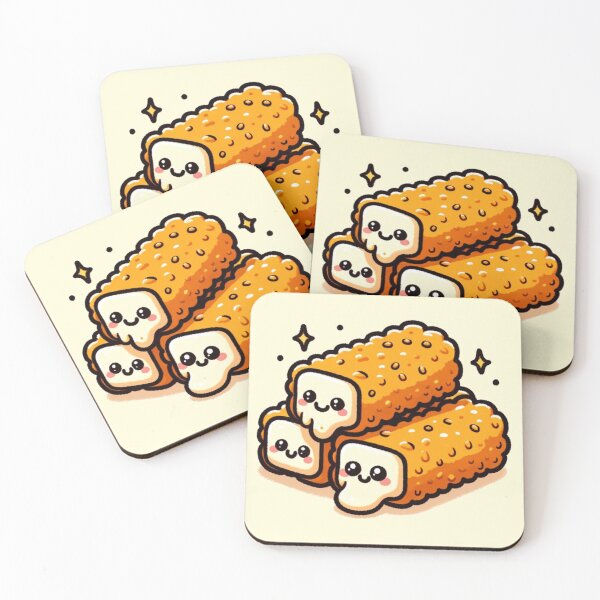 Item preview, Fried Cheese Sticks - Doodle - Kawaii designed and sold by AmberRoseWrites.