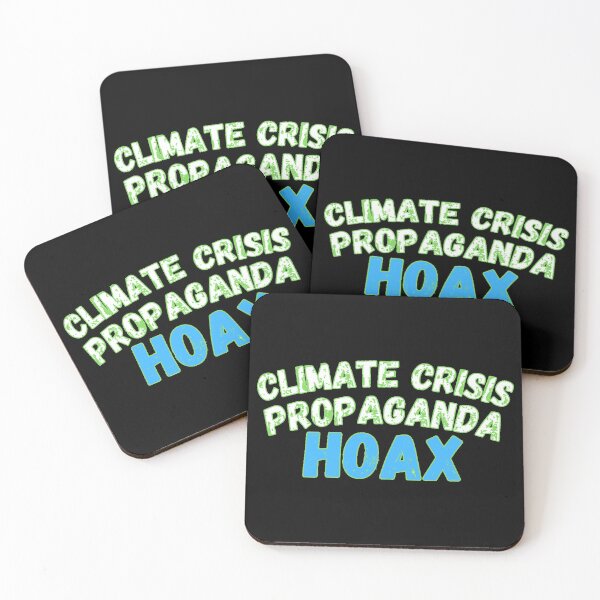 Item preview, Climate Crisis Propaganda Hoax designed and sold by Kid Wits Ink  "Wise enough to leave a lasting impression!".