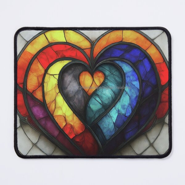 Item preview, Stained Glass Valentine designed and sold by NerdscapeDC.