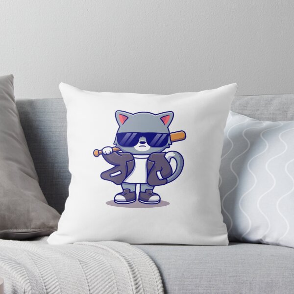 Artikelvorschau, Süße böse Katze mit Sonnenbrille und Baseballschläger entworfen und verkauft von Infinitehub.