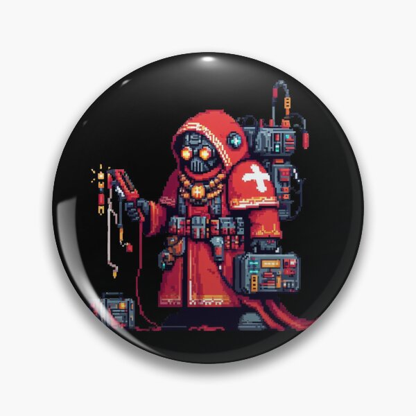 Vista previa del artículo con la obra «Saludo al omnissiah», diseñado y vendido por Fuckit-Runit.