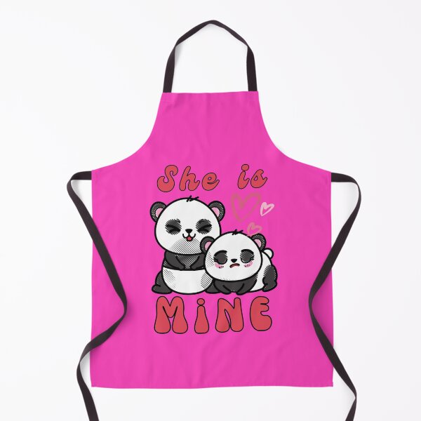 Artikelvorschau, Entzückender Panda Love – „She is Mine“-Aufkleber entworfen und verkauft von Hill Strom.