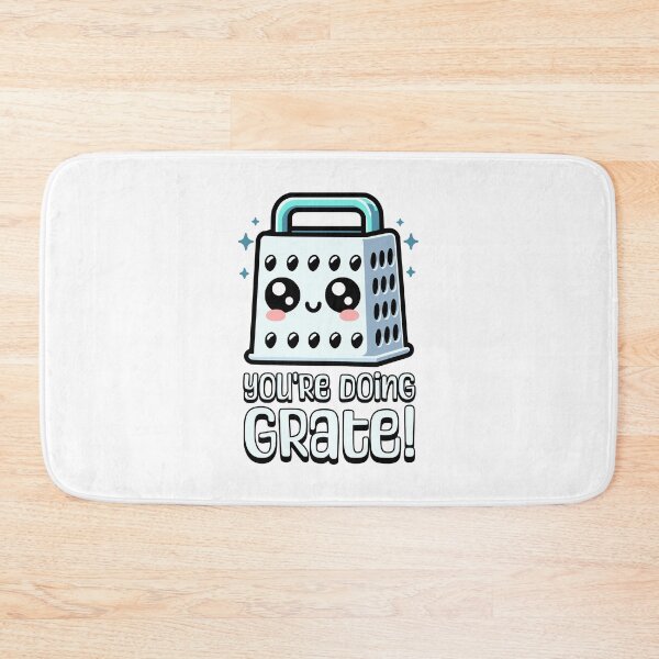 Item preview, You're Doing Grate? Cute Cheese Grater Pun designed and sold by PMCreative.