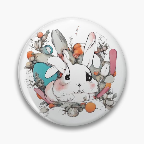 Item preview, Cute rabbit asthetic design pastel colors designed and sold by futureconcept.