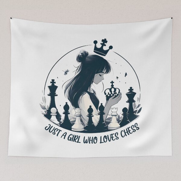Item preview, Just A Girl Who Loves Chess designed and sold by teedory.