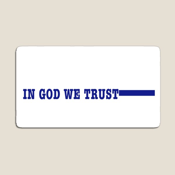 Item preview, In God We Trust Thin Blue Line Flag Shirt Police Shirt designed and sold by shoppzee.