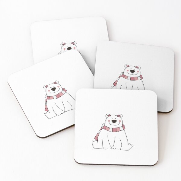 Item preview, Pink Grinning Polar Bear designed and sold by arterburnandco.