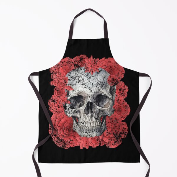 Item preview, Grunge Skull Among Red Paper Flowers designed and sold by Paula-Ziolek.