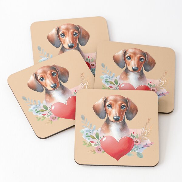 Item preview, Dachshund dog portrait designed and sold by Celedrine-art.