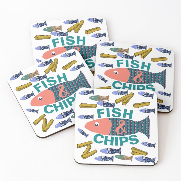 Item preview, Fish and Chips, Fishy supper, Seaside designed and sold by MiowandMolly.