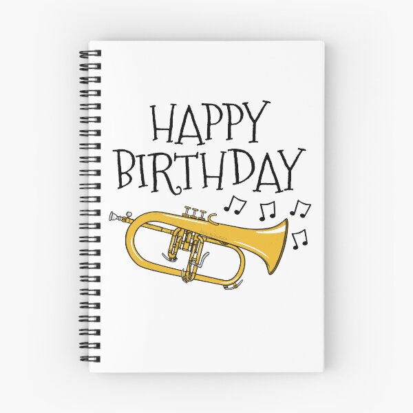 Item preview, Flugelhorn Happy Birthday Hornist Horn Player Brass Musician designed and sold by doodlerob.