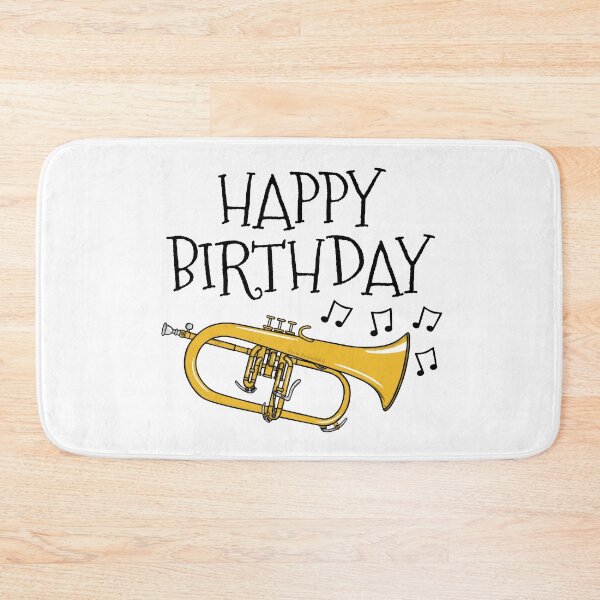 Item preview, Flugelhorn Happy Birthday Hornist Horn Player Brass Musician designed and sold by doodlerob.