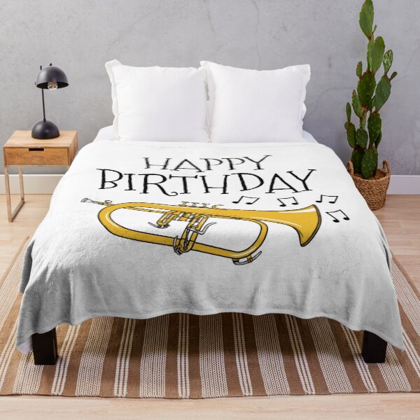 Item preview, Flugelhorn Happy Birthday Hornist Horn Player Brass Musician designed and sold by doodlerob.