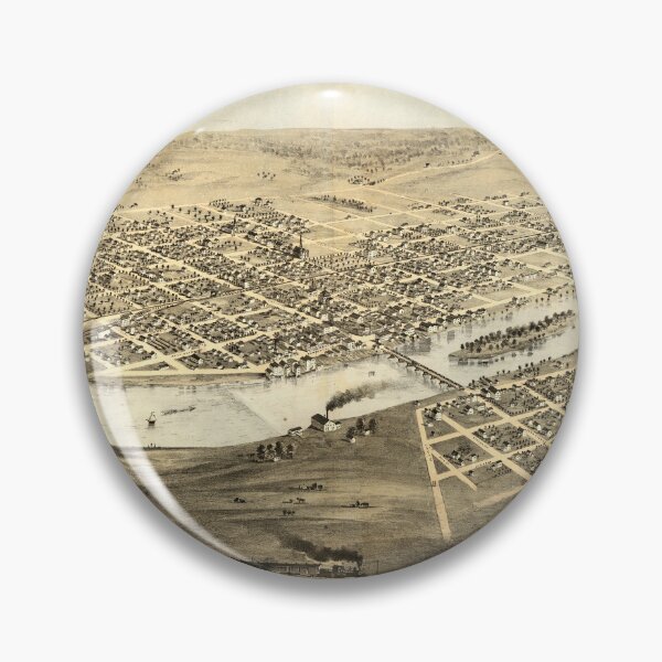 Item preview, Cedar Rapids and Kingston, Iowa (1868) designed and sold by allhistory.