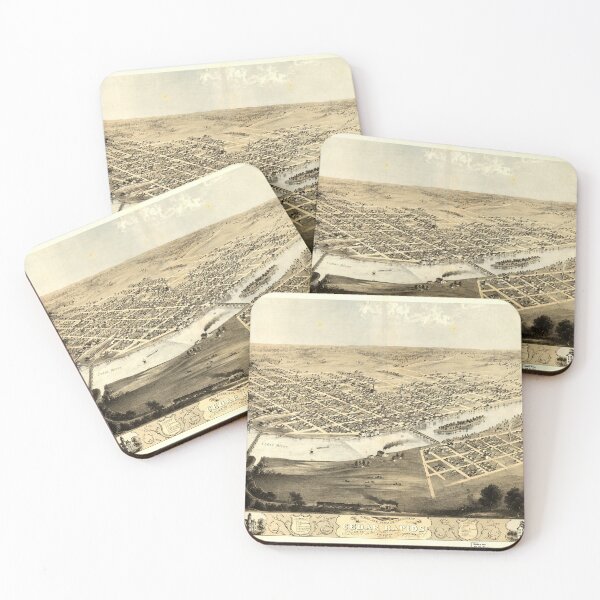 Item preview, Cedar Rapids and Kingston, Iowa (1868) designed and sold by allhistory.