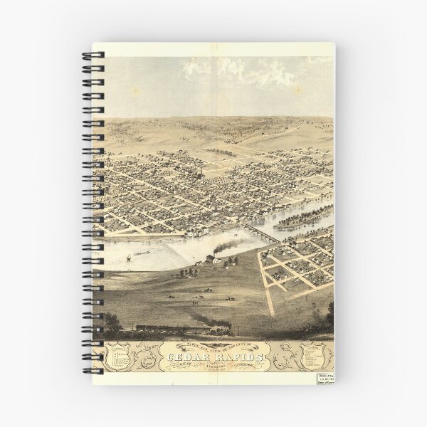 Item preview, Cedar Rapids and Kingston, Iowa (1868) designed and sold by allhistory.