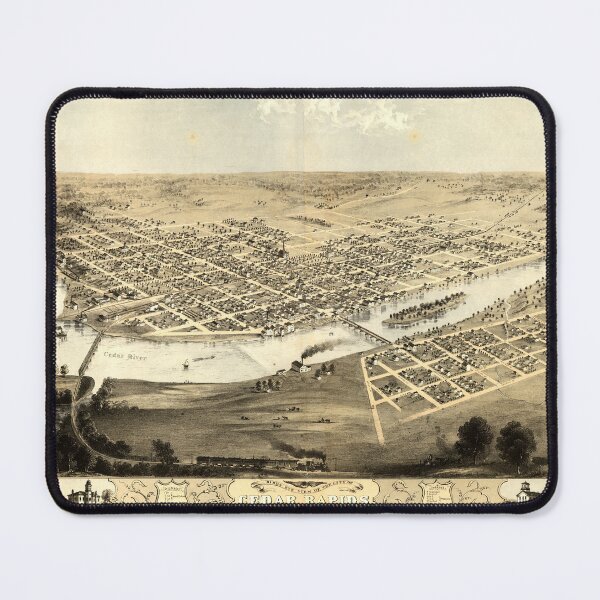 Item preview, Cedar Rapids and Kingston, Iowa (1868) designed and sold by allhistory.