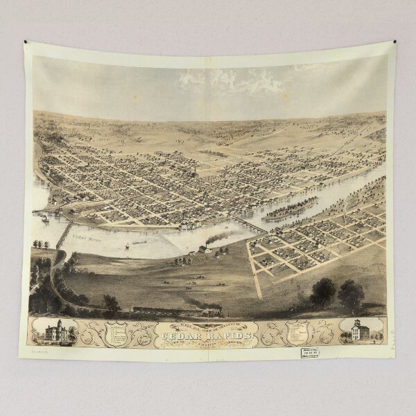 Item preview, Cedar Rapids and Kingston, Iowa (1868) designed and sold by allhistory.