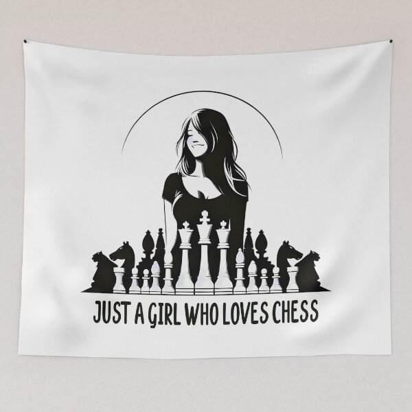 Item preview, Just A Girl Who Loves Chess designed and sold by teedory.