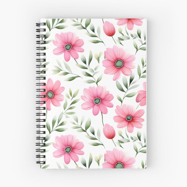 Item preview, Pink and green flower seamless pattern designed and sold by varinchai.