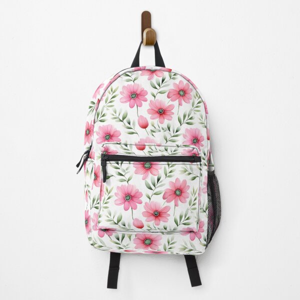 Item preview, Pink and green flower seamless pattern designed and sold by varinchai.