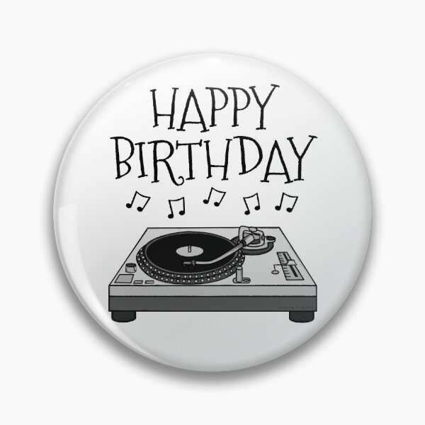 Item preview, DJ Happy Birthday Music Producer Musician designed and sold by doodlerob.