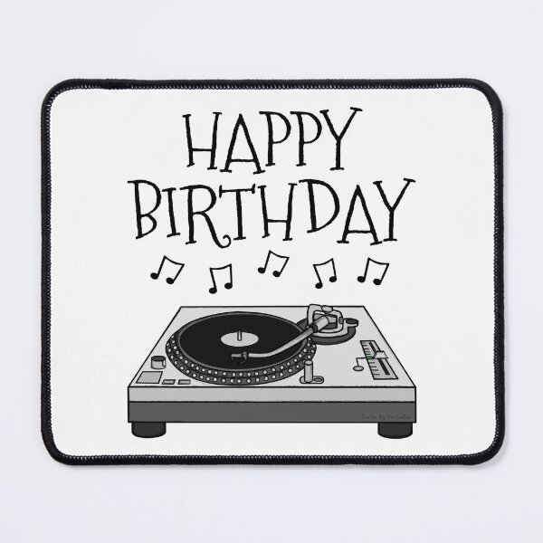 Item preview, DJ Happy Birthday Music Producer Musician designed and sold by doodlerob.
