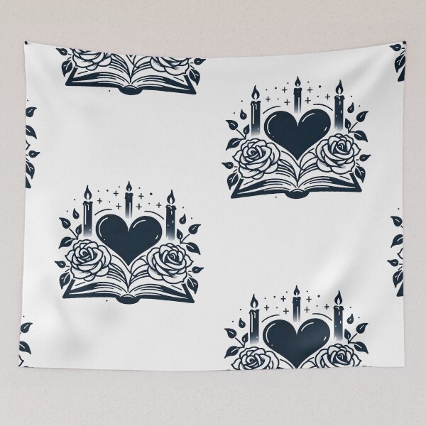 Item preview, Enchanted Love - Candlelit Rose and Book designed and sold by SADStyleDesigns.