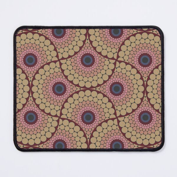 Item preview, Radiant Royal Circle Dot Mandala Mirrored Scallop Pattern designed and sold by Triplicate Limited.