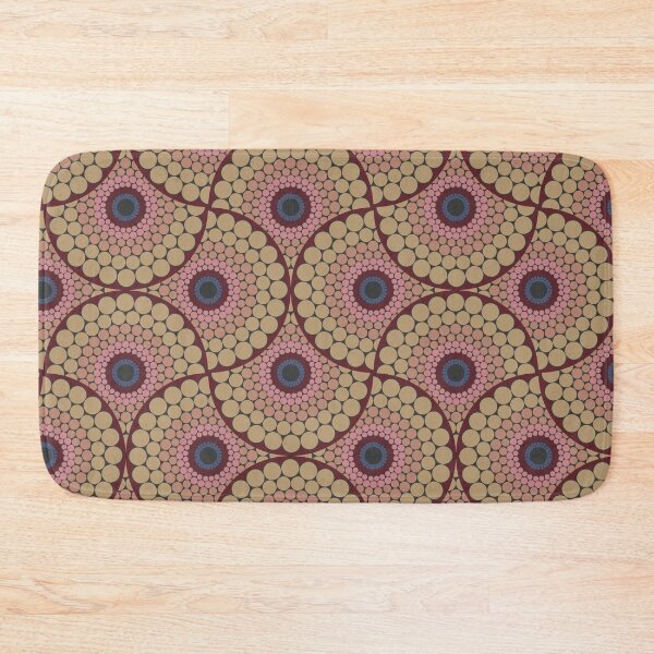Item preview, Radiant Royal Circle Dot Mandala Mirrored Scallop Pattern designed and sold by Triplicate Limited.