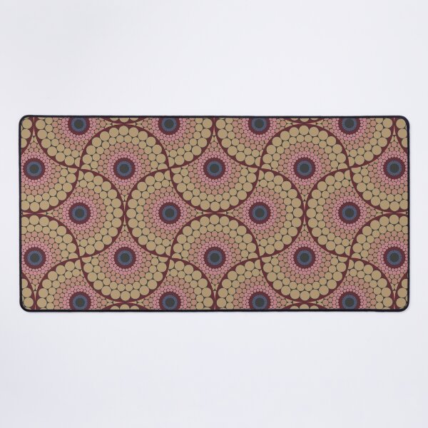 Item preview, Radiant Royal Circle Dot Mandala Mirrored Scallop Pattern designed and sold by Triplicate Limited.