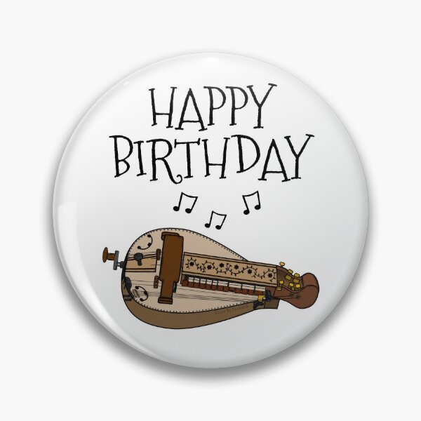Item preview, Hurdy Gurdy Happy Birthday Gurdyist Folk Musician designed and sold by doodlerob.