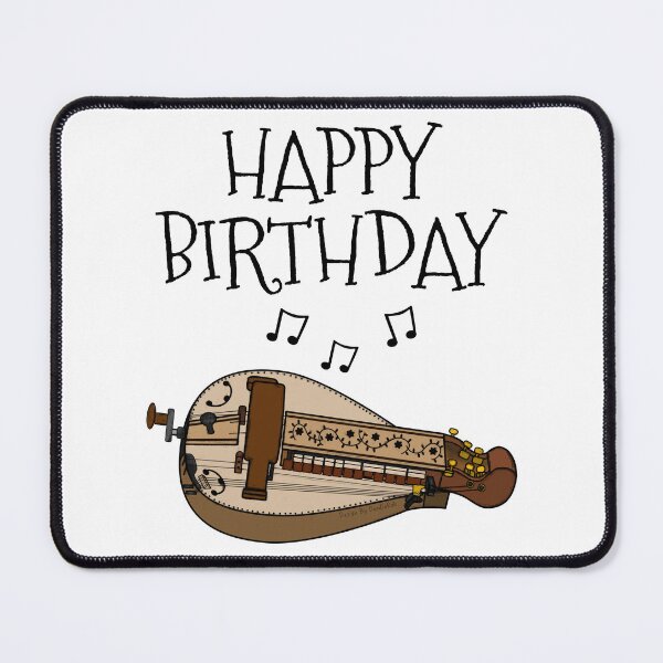 Item preview, Hurdy Gurdy Happy Birthday Gurdyist Folk Musician designed and sold by doodlerob.