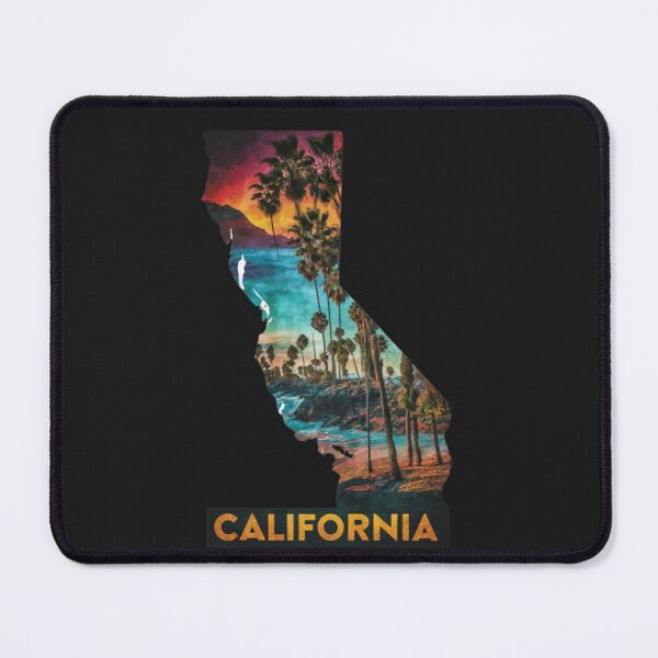 Item preview, California Beach Map designed and sold by PatternInArt.