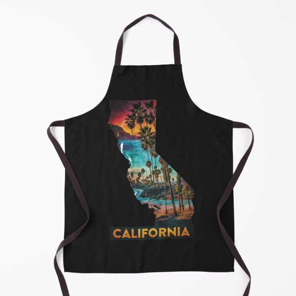 Item preview, California Beach Map designed and sold by PatternInArt.