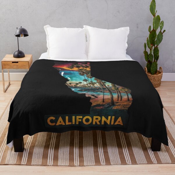 Item preview, California Beach Map designed and sold by PatternInArt.