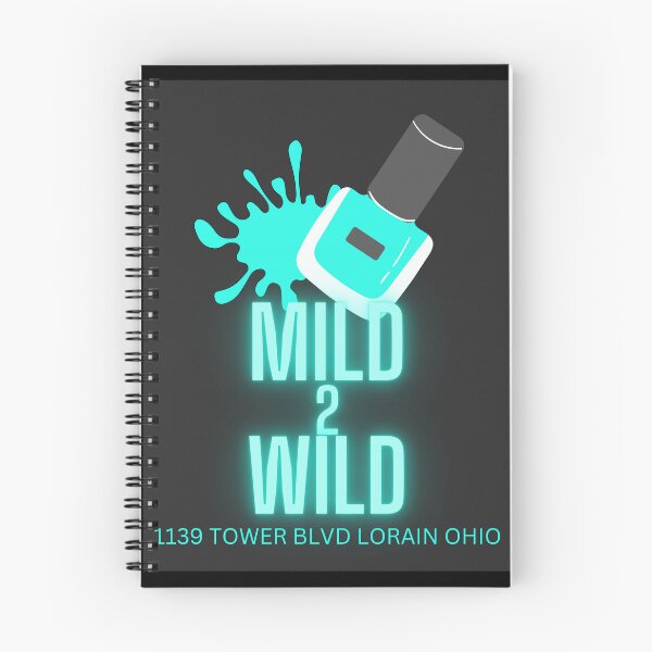 Item preview, Big teal nail logo designed and sold by Mild2Wildnails.