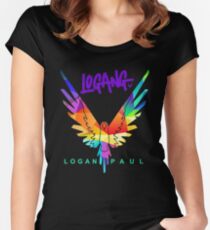 LOGANG Women's Fitted Scoop T-Shirt