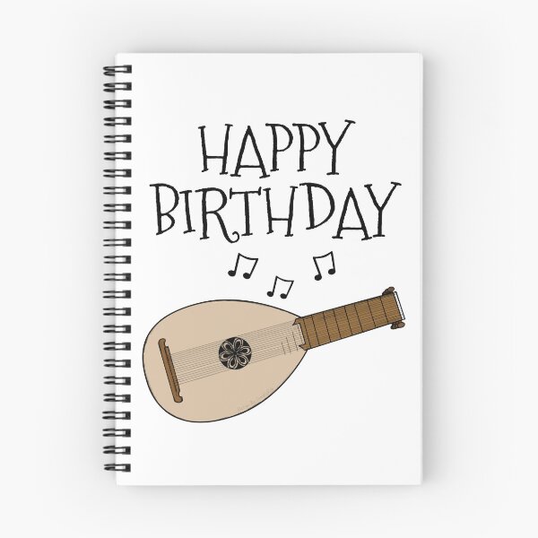 Item preview, Lute Happy Birthday Lutenist Folk Musician designed and sold by doodlerob.