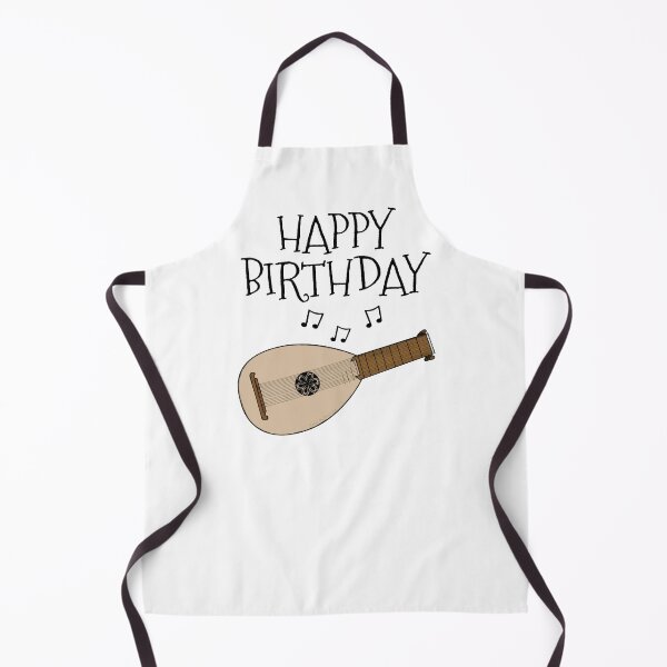 Item preview, Lute Happy Birthday Lutenist Folk Musician designed and sold by doodlerob.